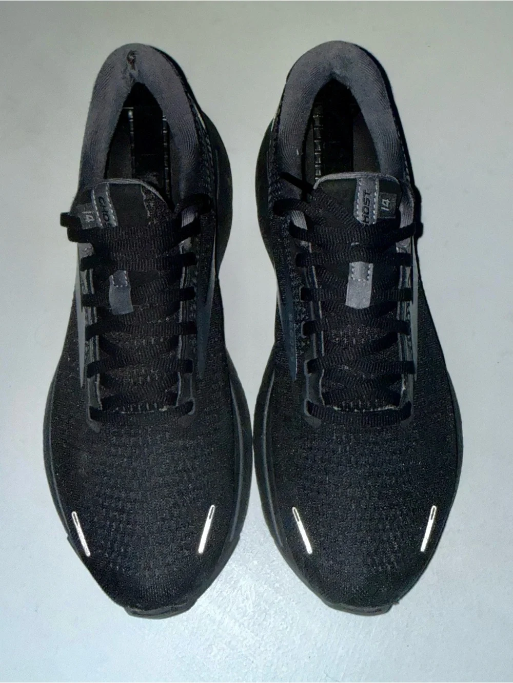 🎒Brooks Ghost 14 Running Shoes - Triple Black Mens Size 11.5 D